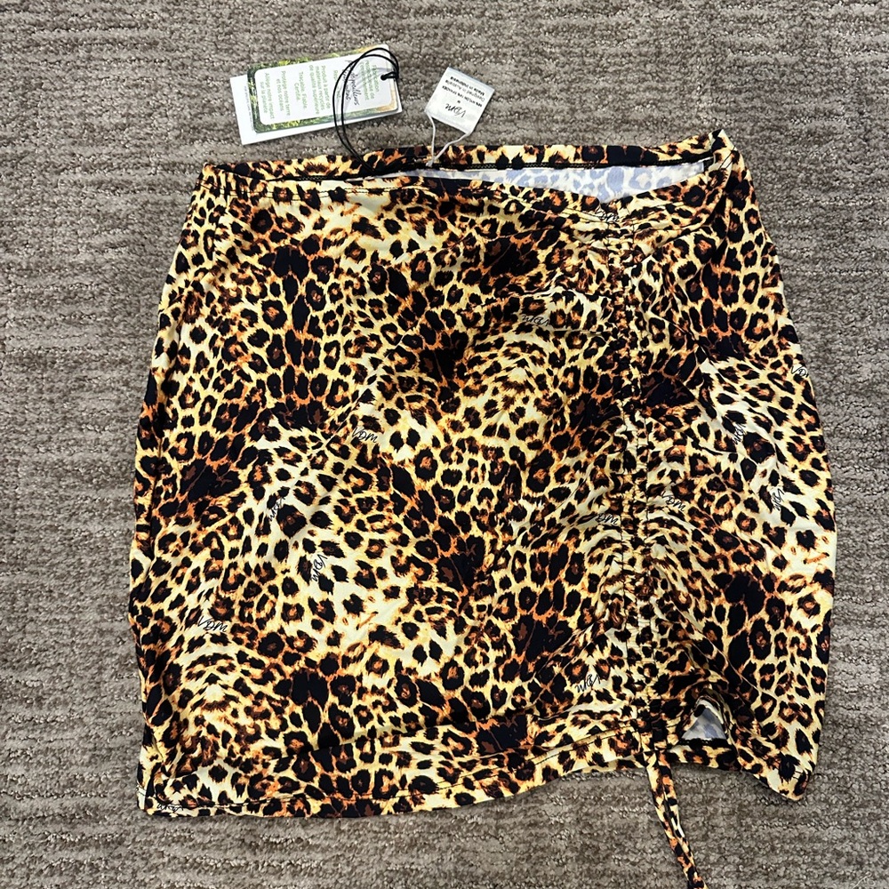 VDM SWIM Natalie Leopard Skirt